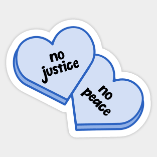 No Justice No Peace Sticker